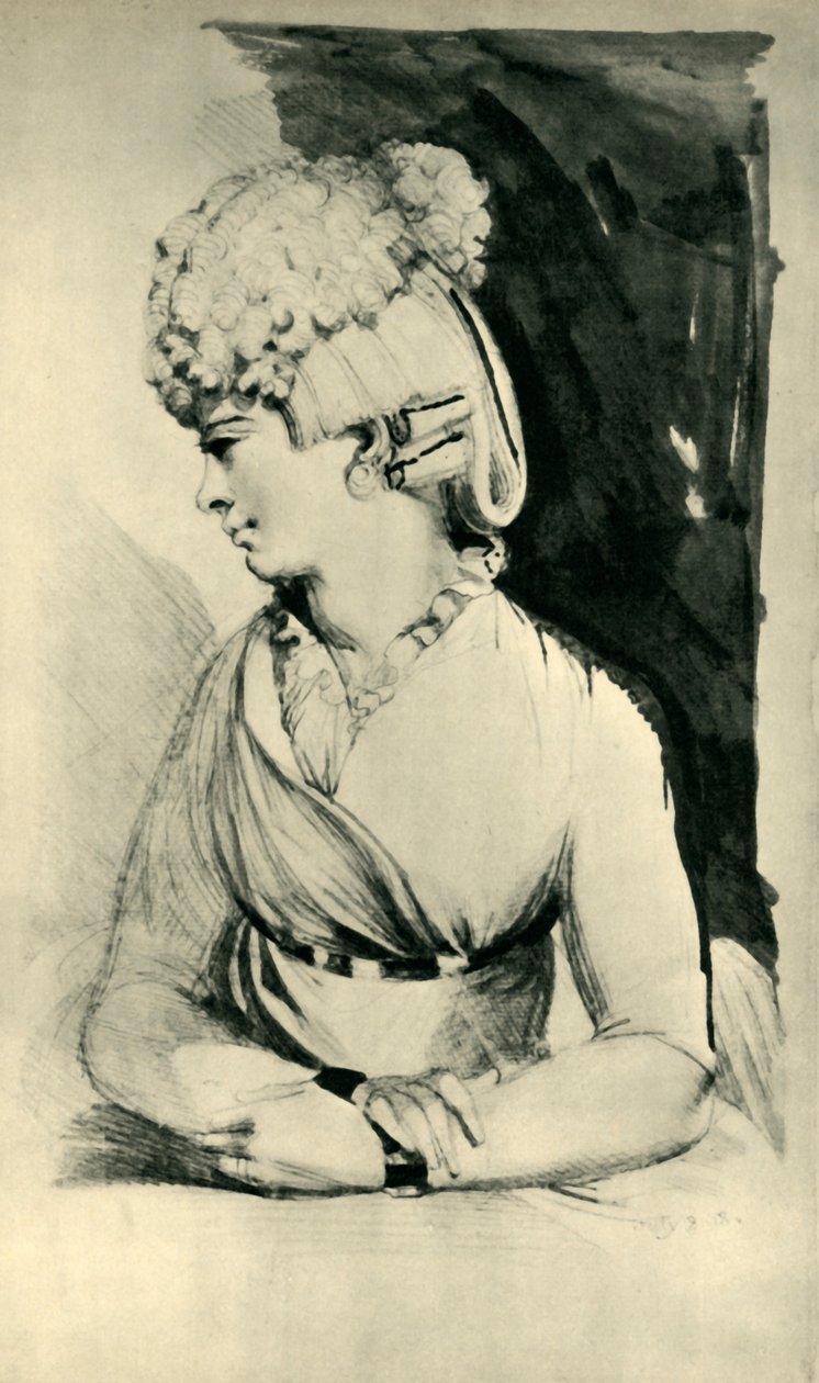 Bir kadının portresi, 18. yüzyılın sonu ile 19. yüzyılın başları, 1943. by Johann Heinrich Füssli
