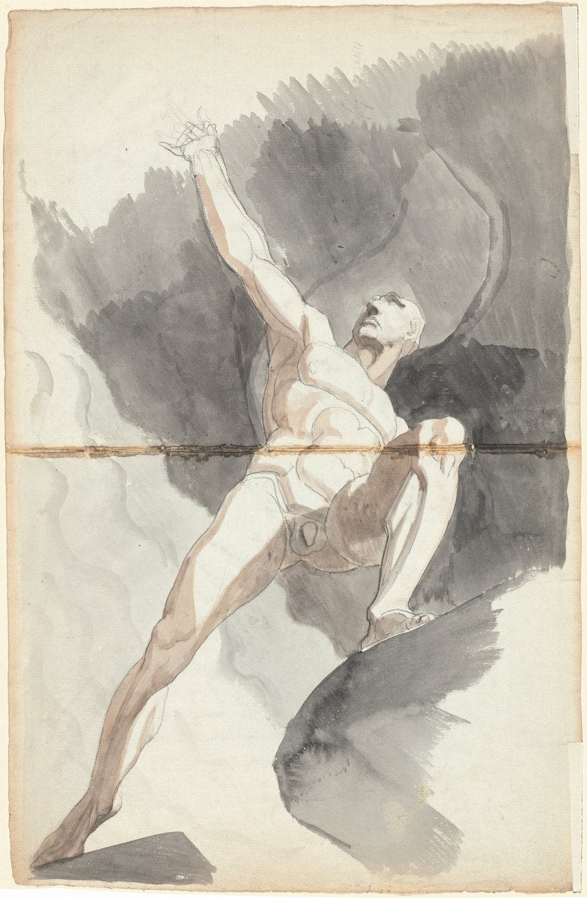 Şeytan Cennetin Güçlerine Meydan Okuyor by Johann Heinrich Füssli