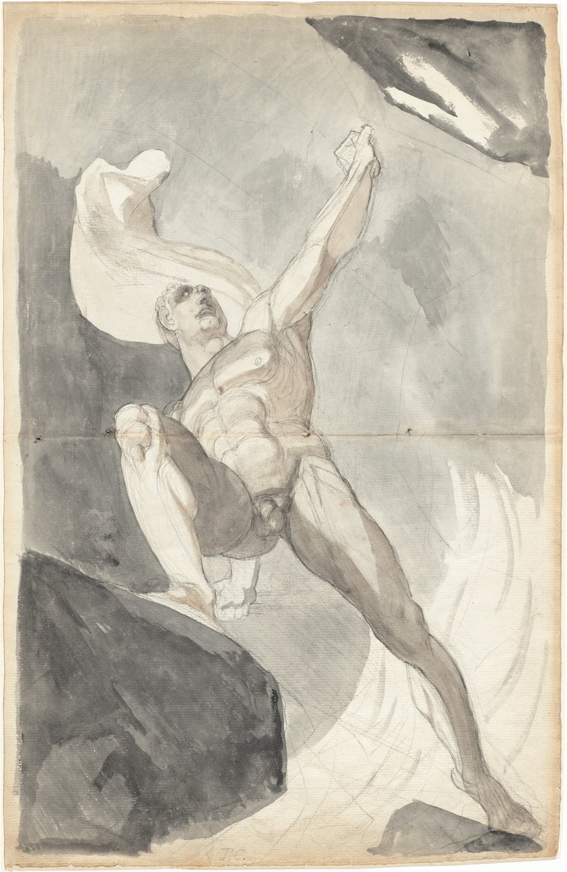 Şeytan Cennetin Güçlerine Meydan Okuyor by Johann Heinrich Füssli