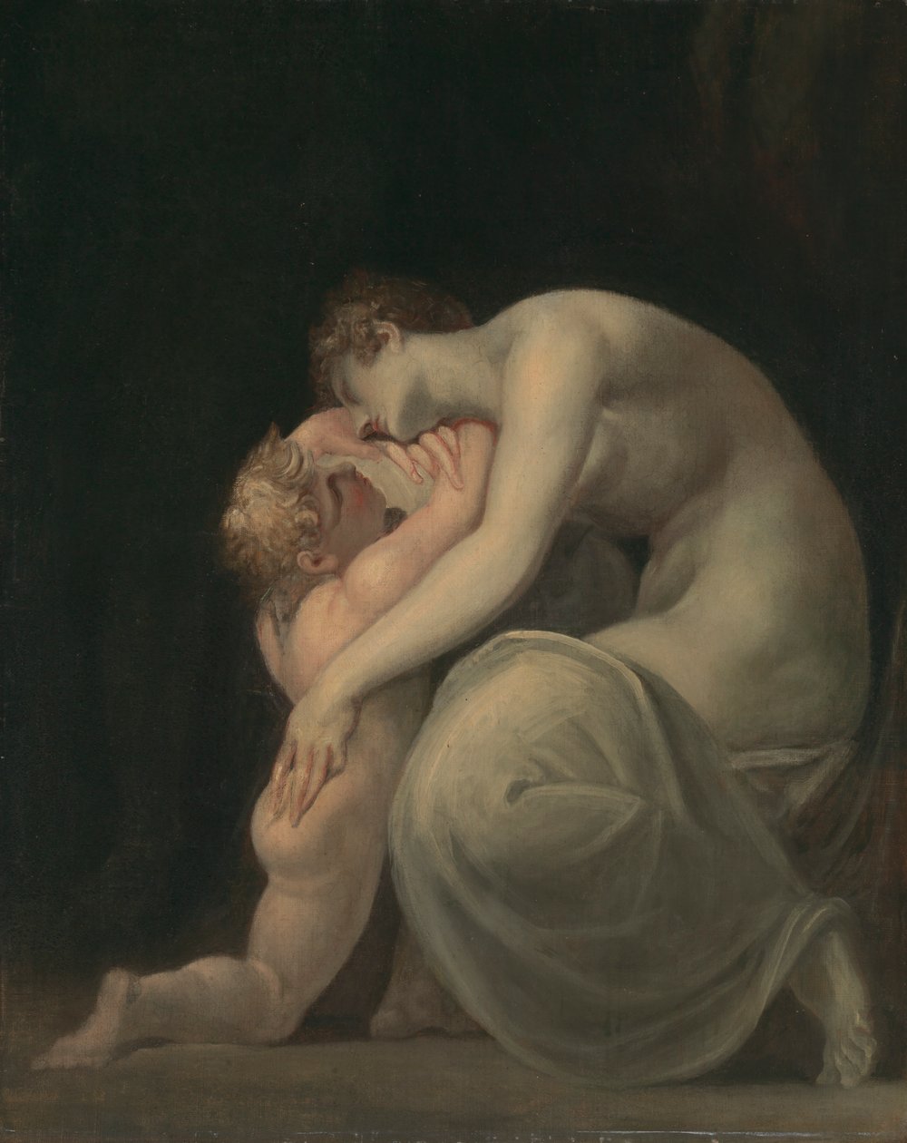 Tekemessa ve Eurysakes by Johann Heinrich Füssli