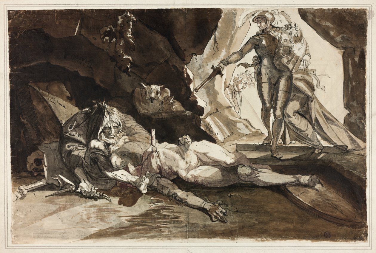Umutsuzluk Mağarası by Johann Heinrich Füssli