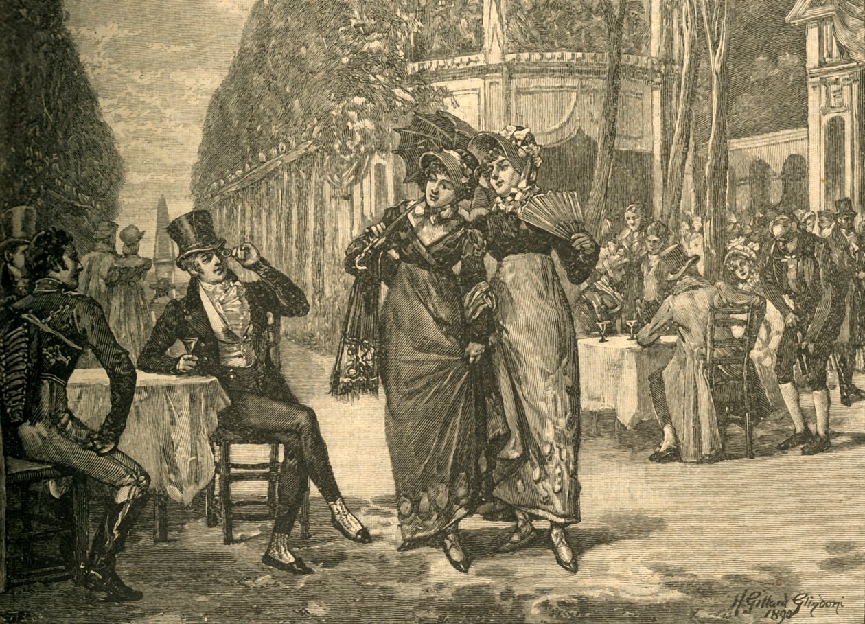 Regency döneminin güzelleri ve güzelleri, 19. yüzyılın başları 1890. by Henry Gillard Glindoni