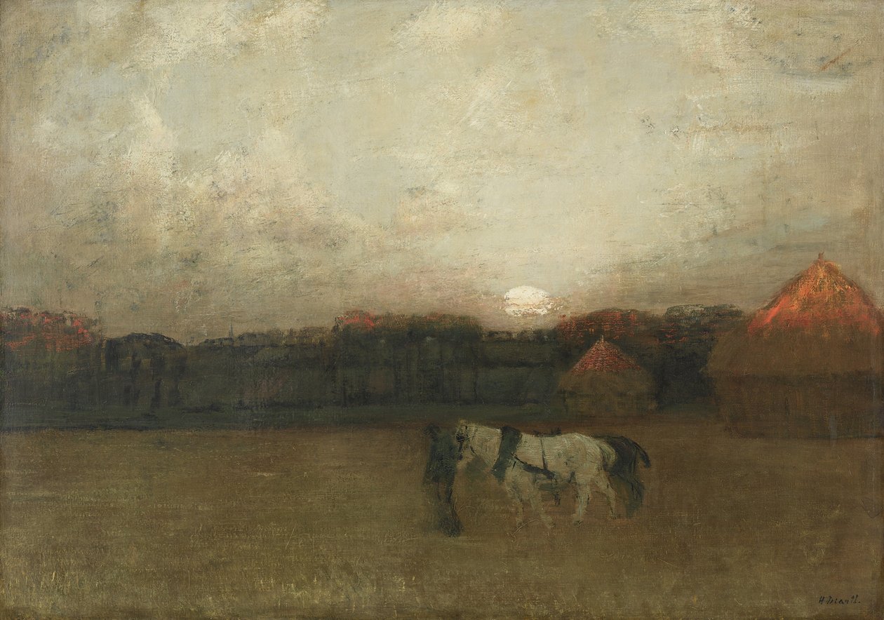 Anız Tarlası, c. 1909. by Henry Golden Dearth