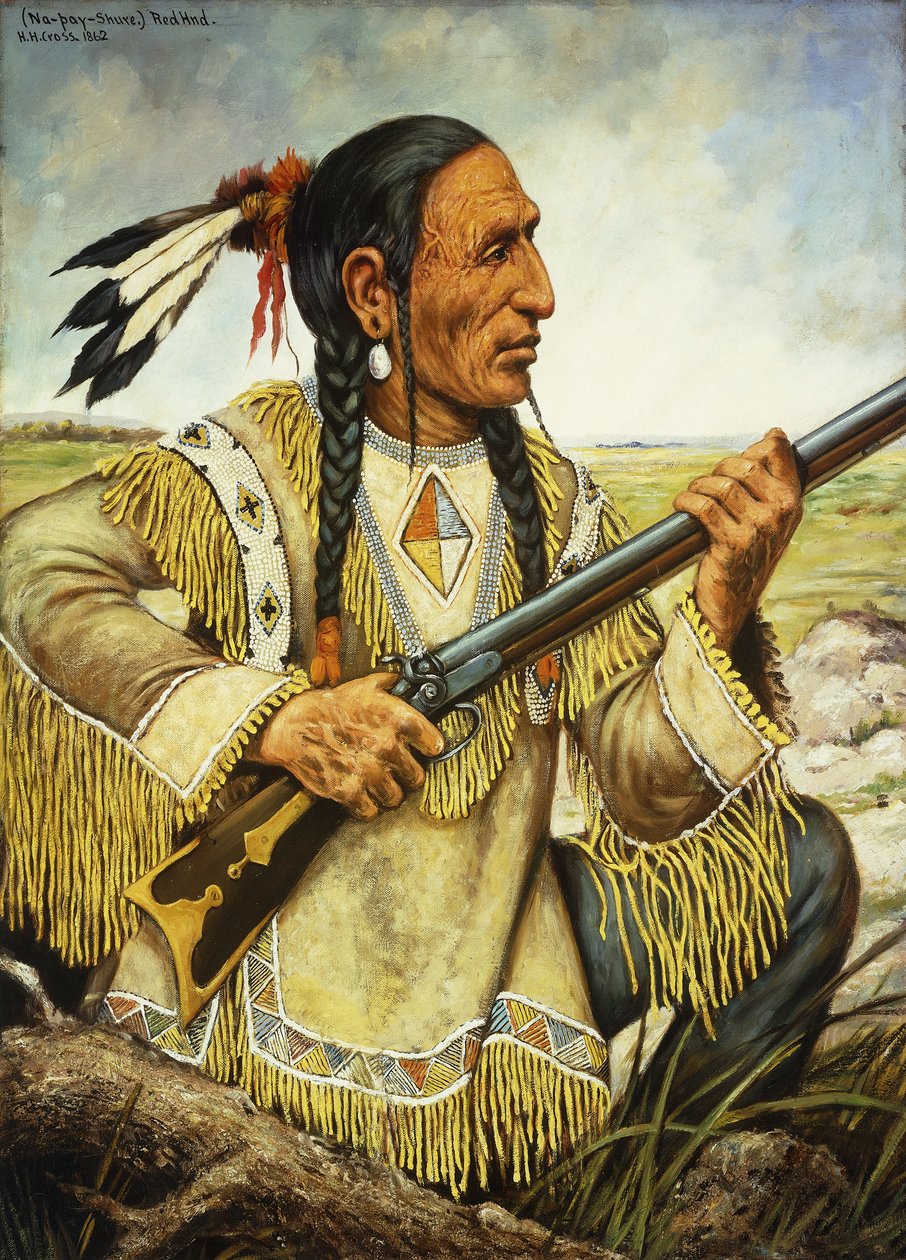 (Na-Pay-Shure) Kızıl El, 1862 by Henry H. Cross