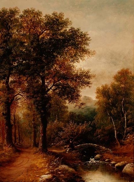 Woodland Stream tarafından bir Fener by Henry Harris
