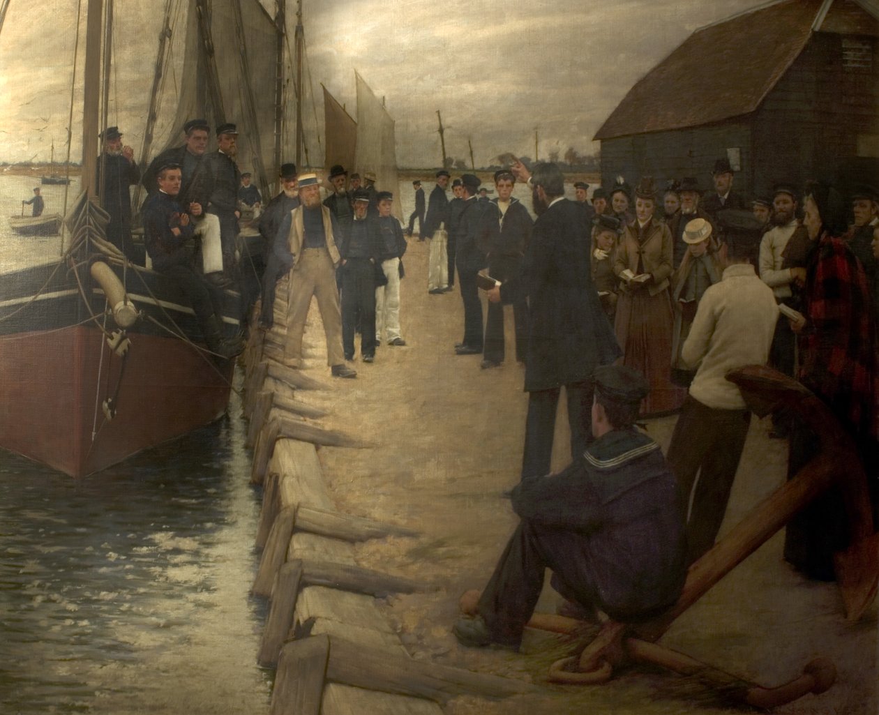Denizcilere Bir Görev, 1891 by Henry Herbert La Thangue