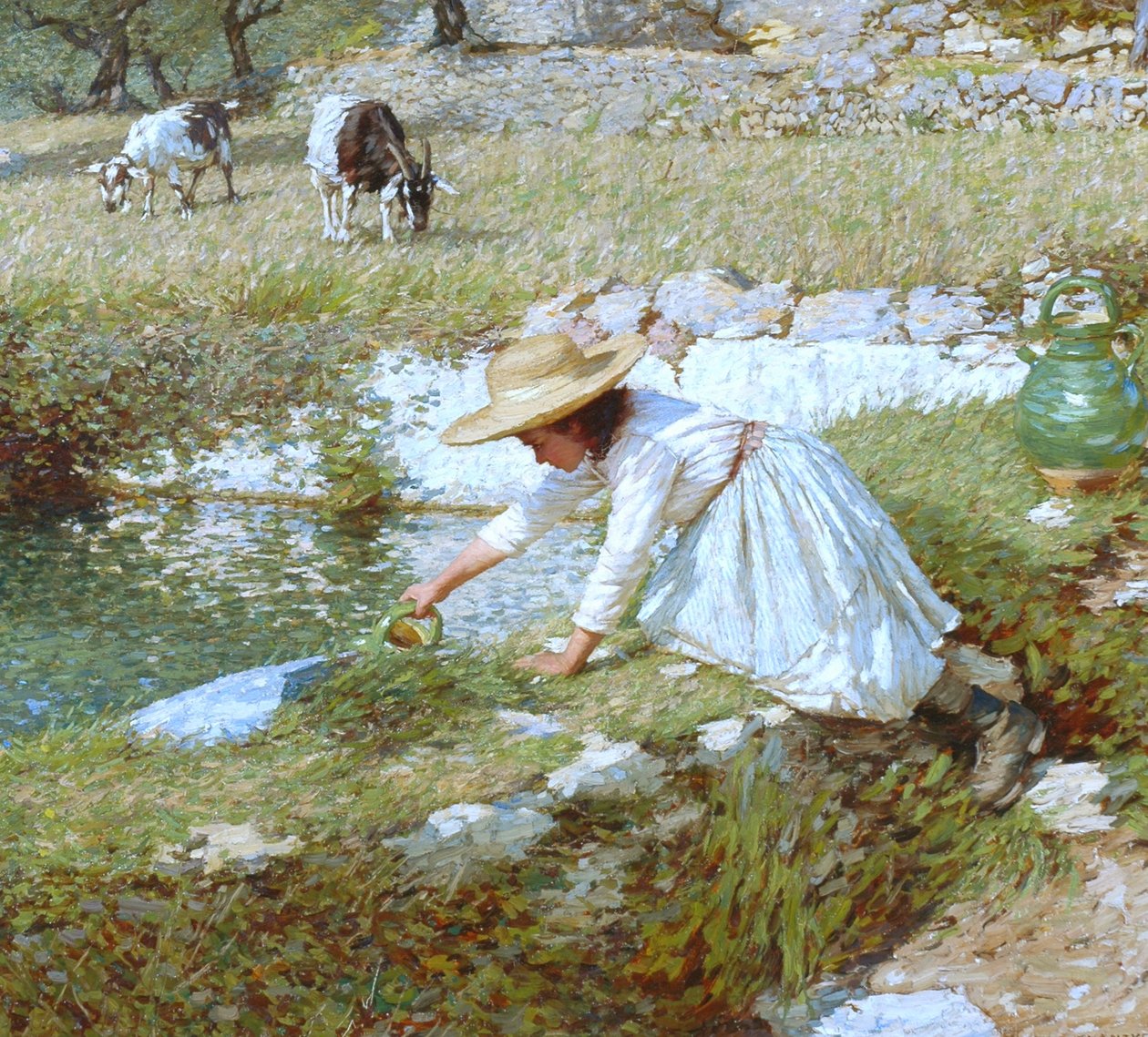 Bir Provencal Çayı, c.1903 by Henry Herbert La Thangue