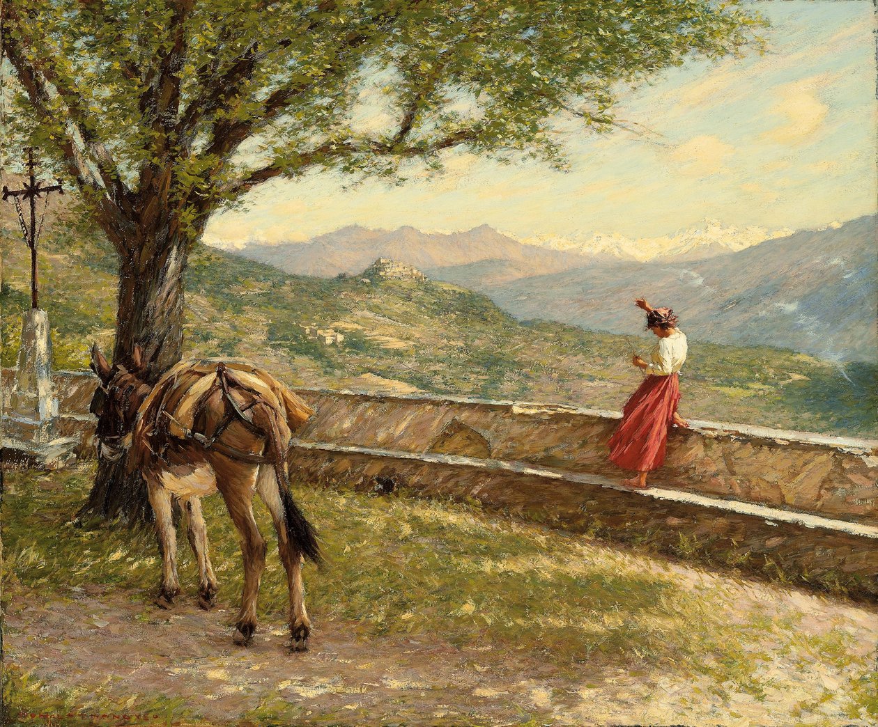 Vadisi çağırmak by Henry Herbert La Thangue