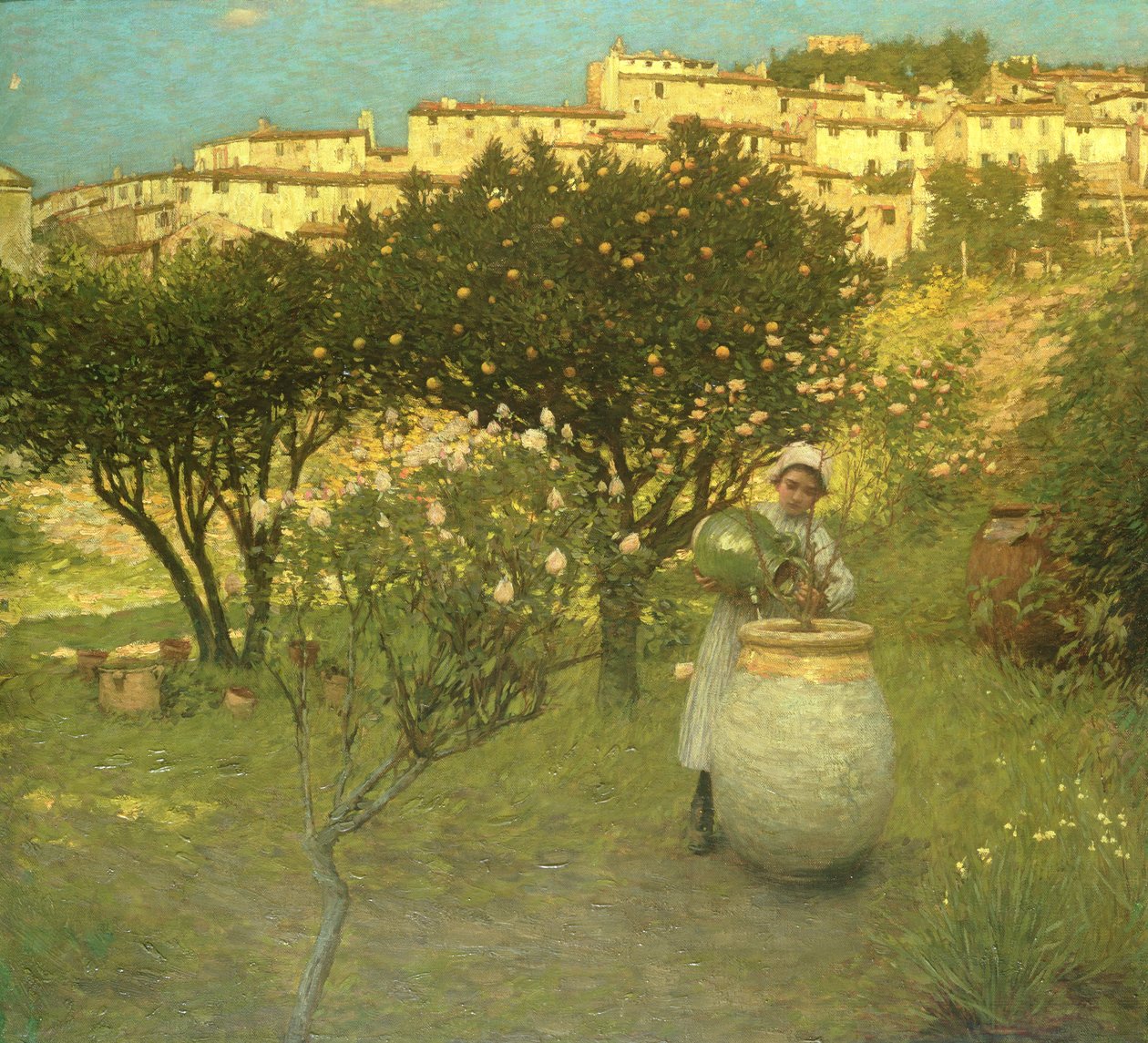 Aralık ayında Provence by Henry Herbert La Thangue