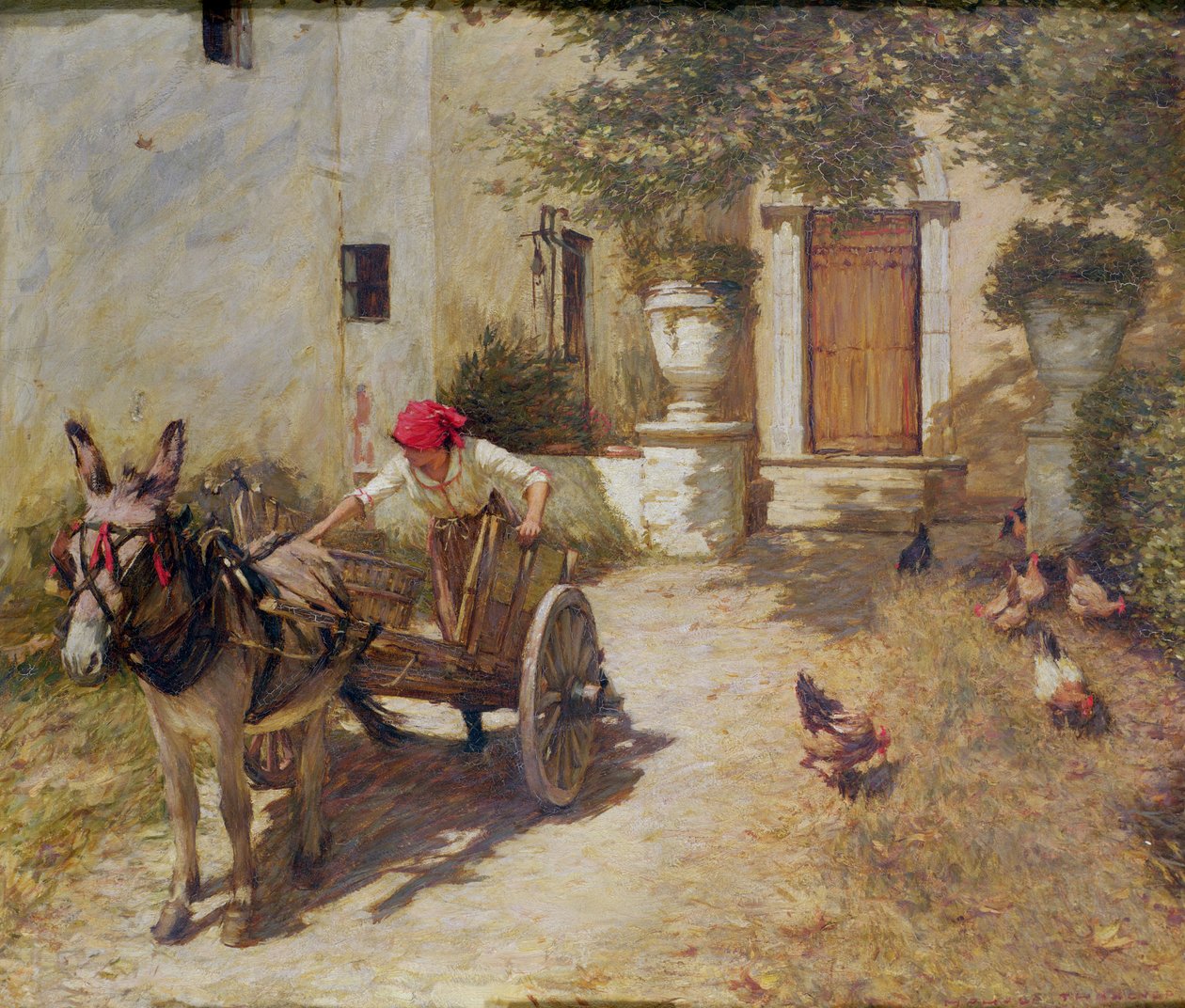 Çiftlik Bahçesi Sahnesi, 1905 by Henry Herbert La Thangue