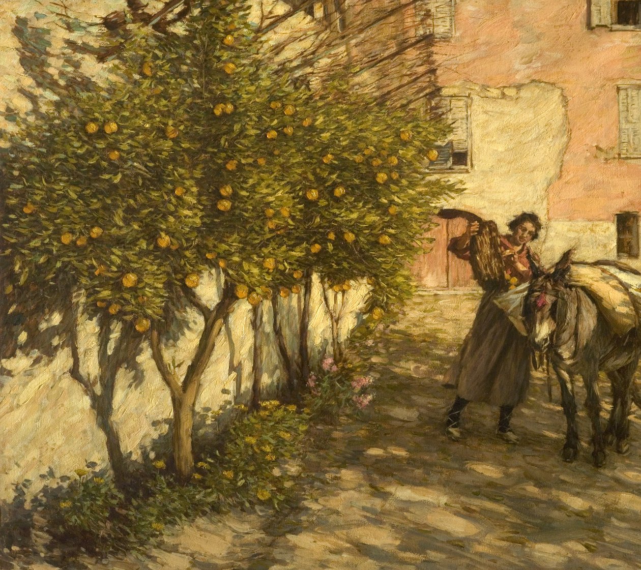 Portakal Toplama, 1929 by Henry Herbert La Thangue
