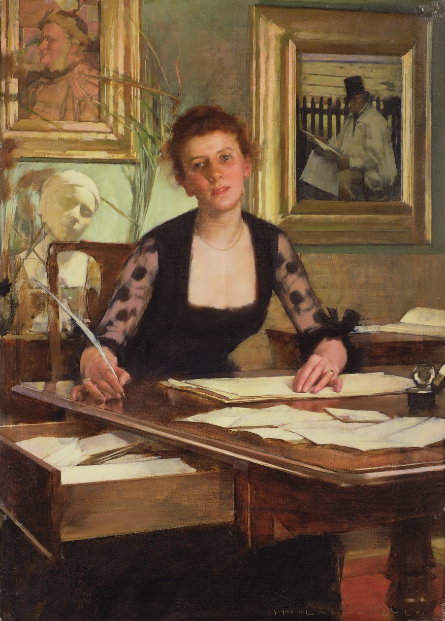 Sanatçının Karısının Portresi by Henry Herbert La Thangue
