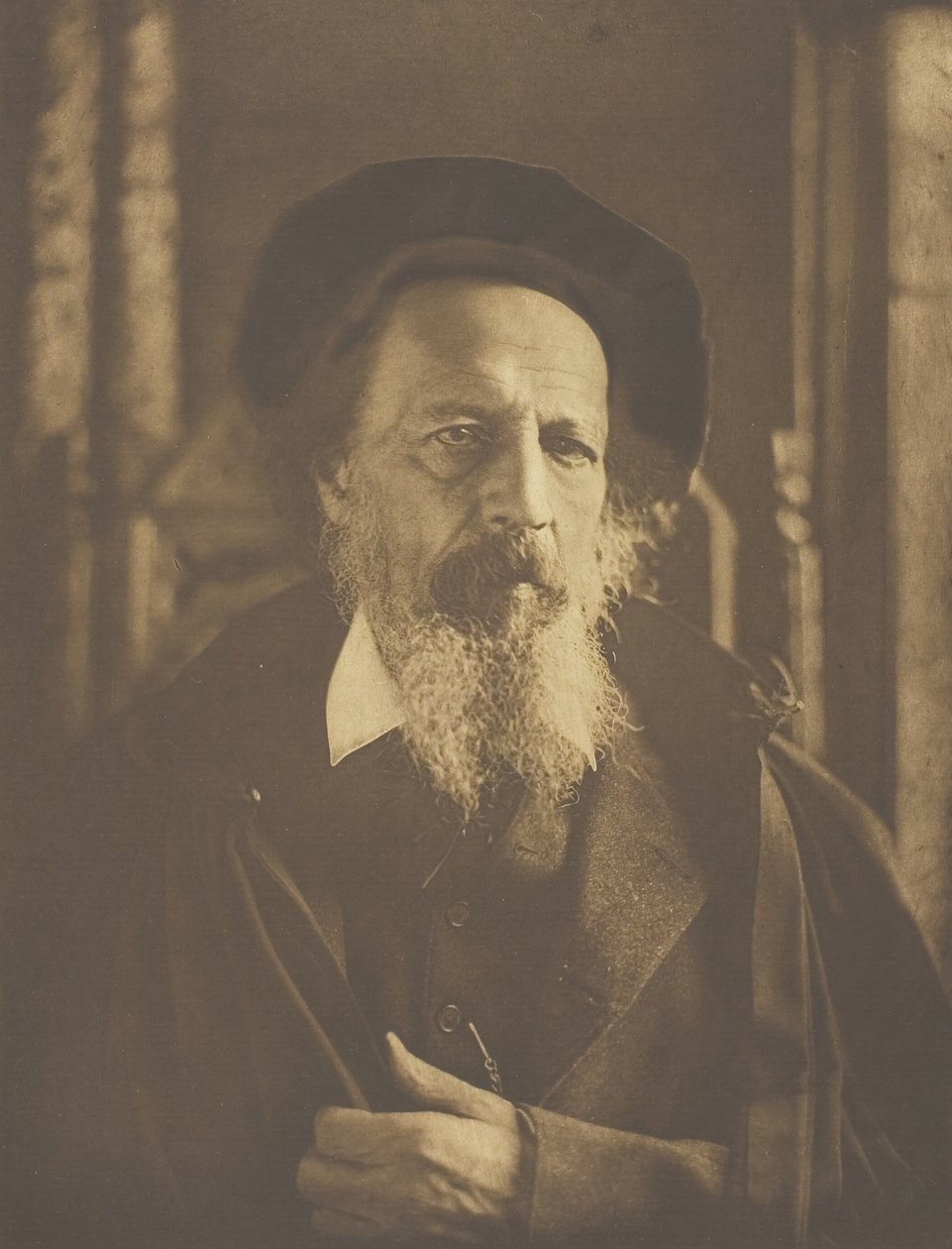 Alfred, Lord Tennyson, 1888, basılmış c. 1893. by Henry Herschel Hay Cameron