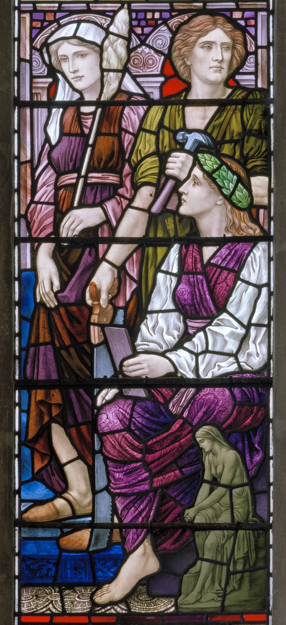 Buckland, St Mary, Lowndes & Drury, Henry Holiday, Mimarlık, 1918 by Henry Holiday
