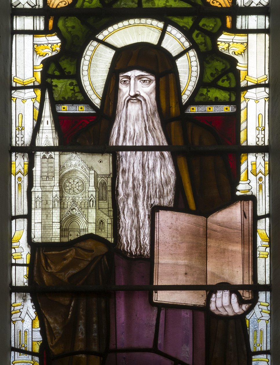 Cambridge, Trinity College, Heaton Butler & Bayne, Henry Holiday, Hieronymus, 1870, adapted from Carl Almquist by Henry Holiday