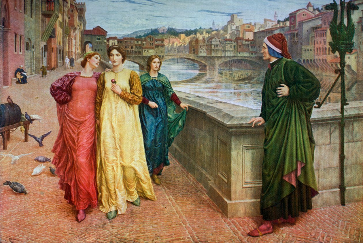 Dante ve Beatrice, 1883, 1912. by Henry Holiday