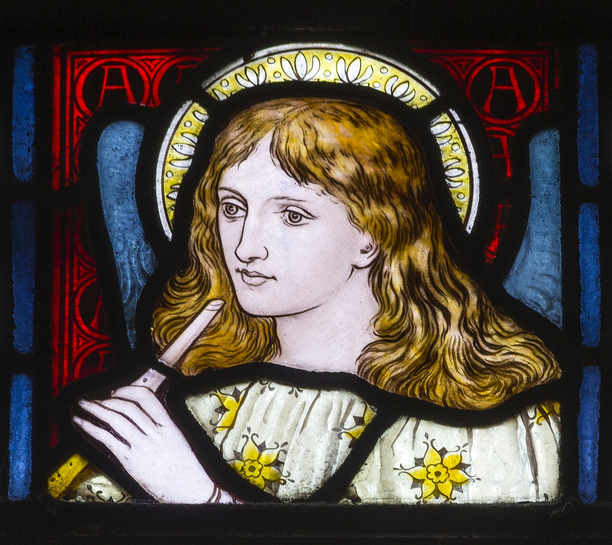 Kirkstall, St Stephen, Heaton Butler & Bayne, Henry Holiday, Head Of A Maiden, c.1870 by Henry Holiday