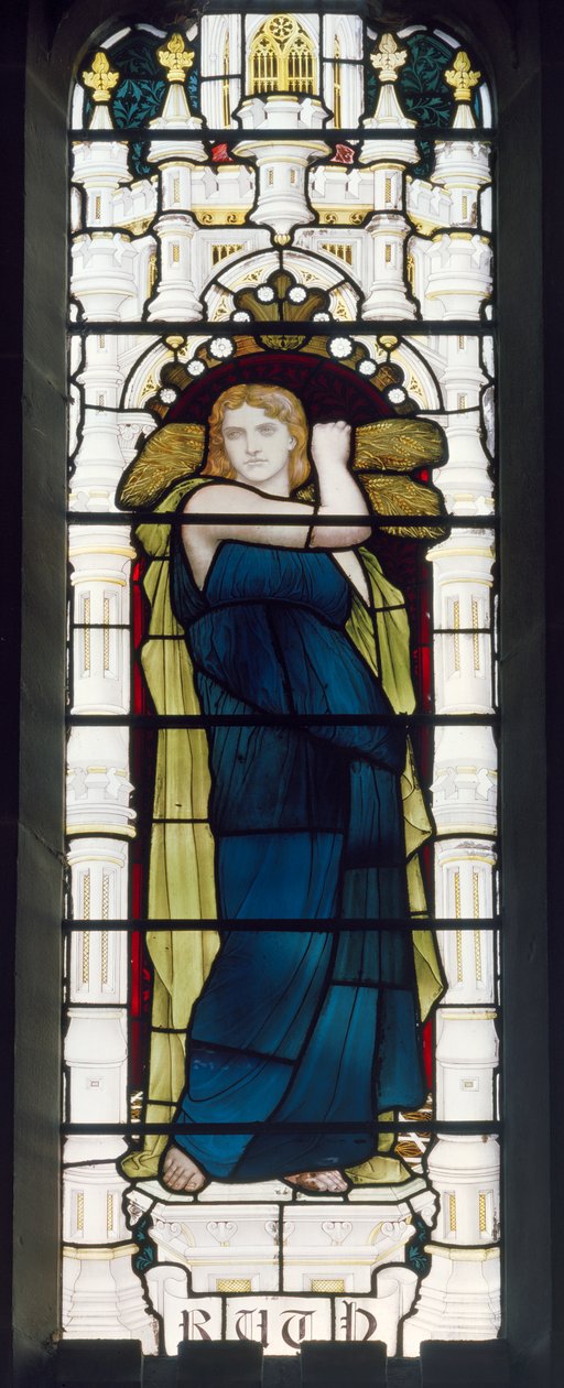 Mısırlı Ruth, 1881-83 (vitray) by Henry Holiday