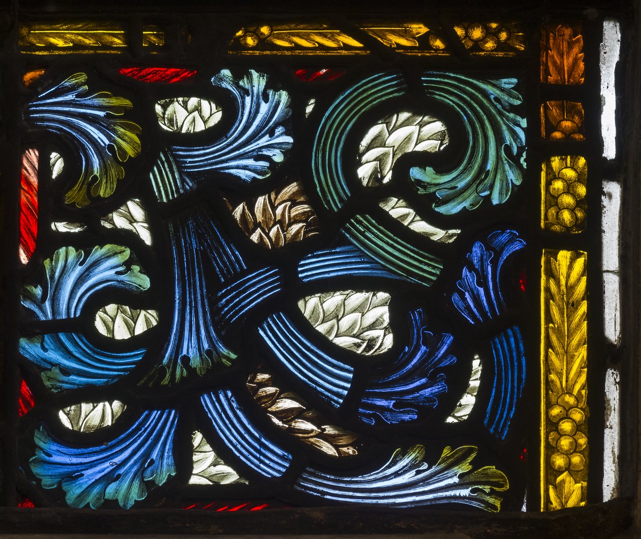Westminster, St Margaret, James Powell & Sons, Henry Holiday, Desen detayı, 1883 by Henry Holiday