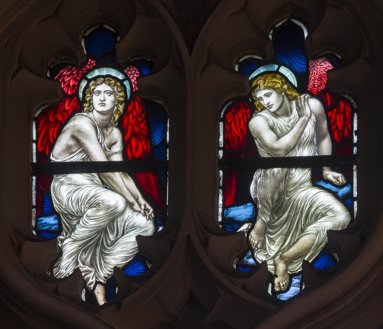 Westminster, St Margaret, James Powell & Sons, Henry Holiday, Oyma Melekleri, 1883 by Henry Holiday