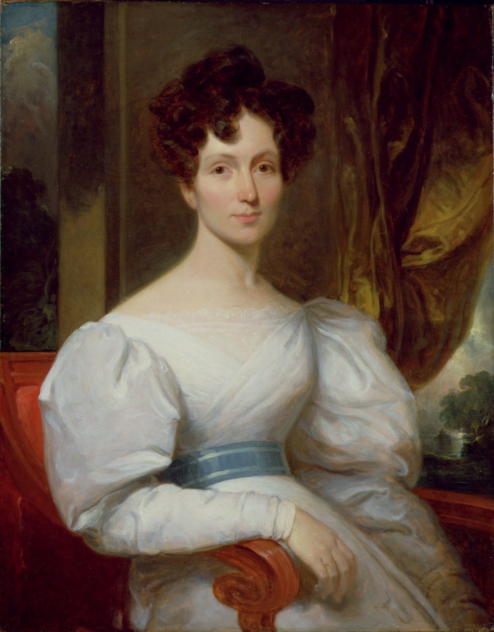 Fanny Kemble Butler'ın Portresi (1809-93) (tuval üzerine yağlı boya) by Henry Inman