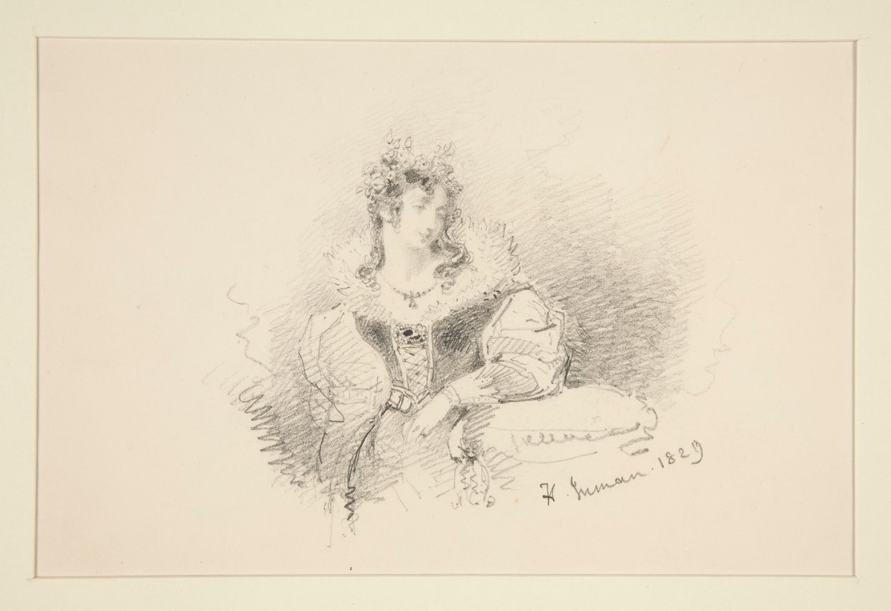 Bir Kadının Portresi by Henry Inman