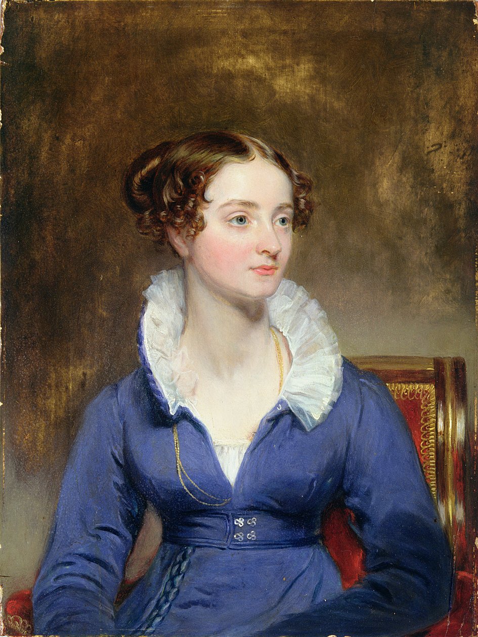 Mavi Elbiseli Genç Kadın, 1825 dolayları by Henry Inman