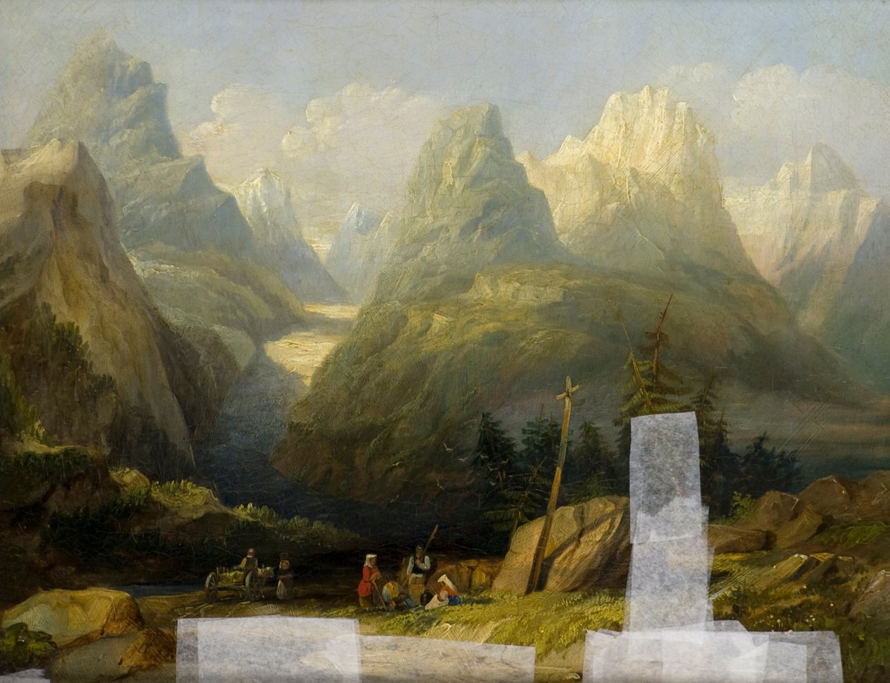 Alplerden Bir Görünüm by Henry John (attr. to) Boddington