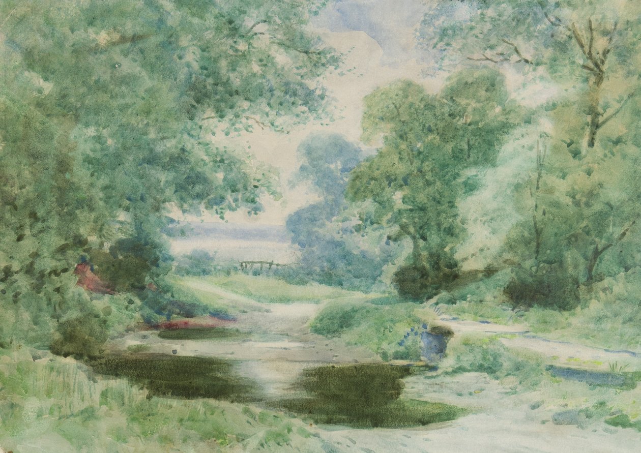 A Ford, c.1910 (kağıt üzerine sulu boya) by Henry John Sylvester Stannard