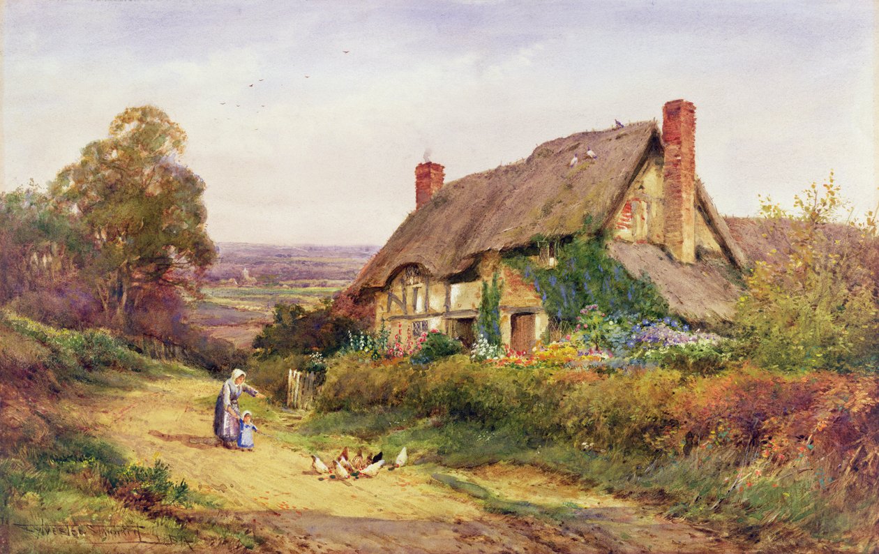 İlk Karşılaşma (suluboya) by Henry John Sylvester Stannard