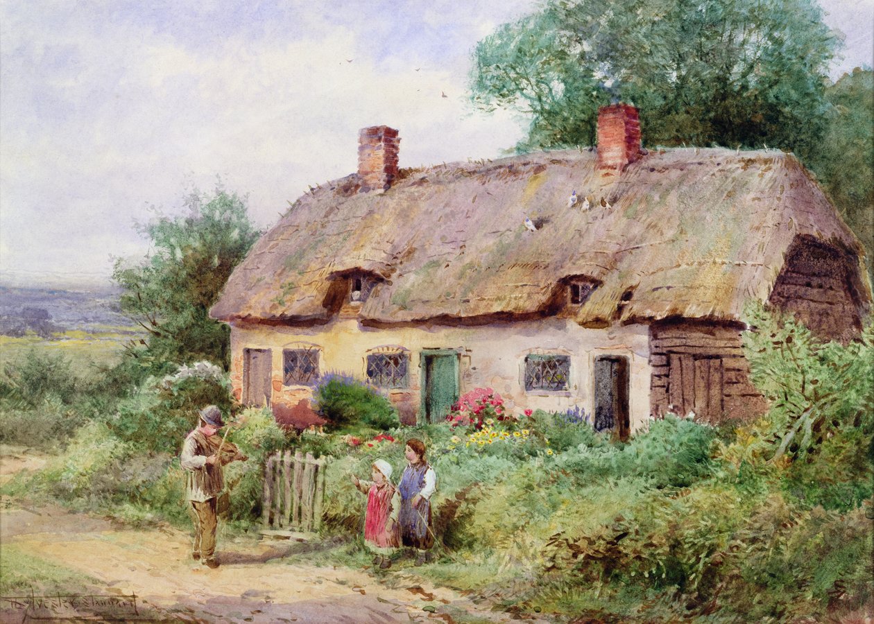 Kemancı (suluboya) by Henry John Sylvester Stannard