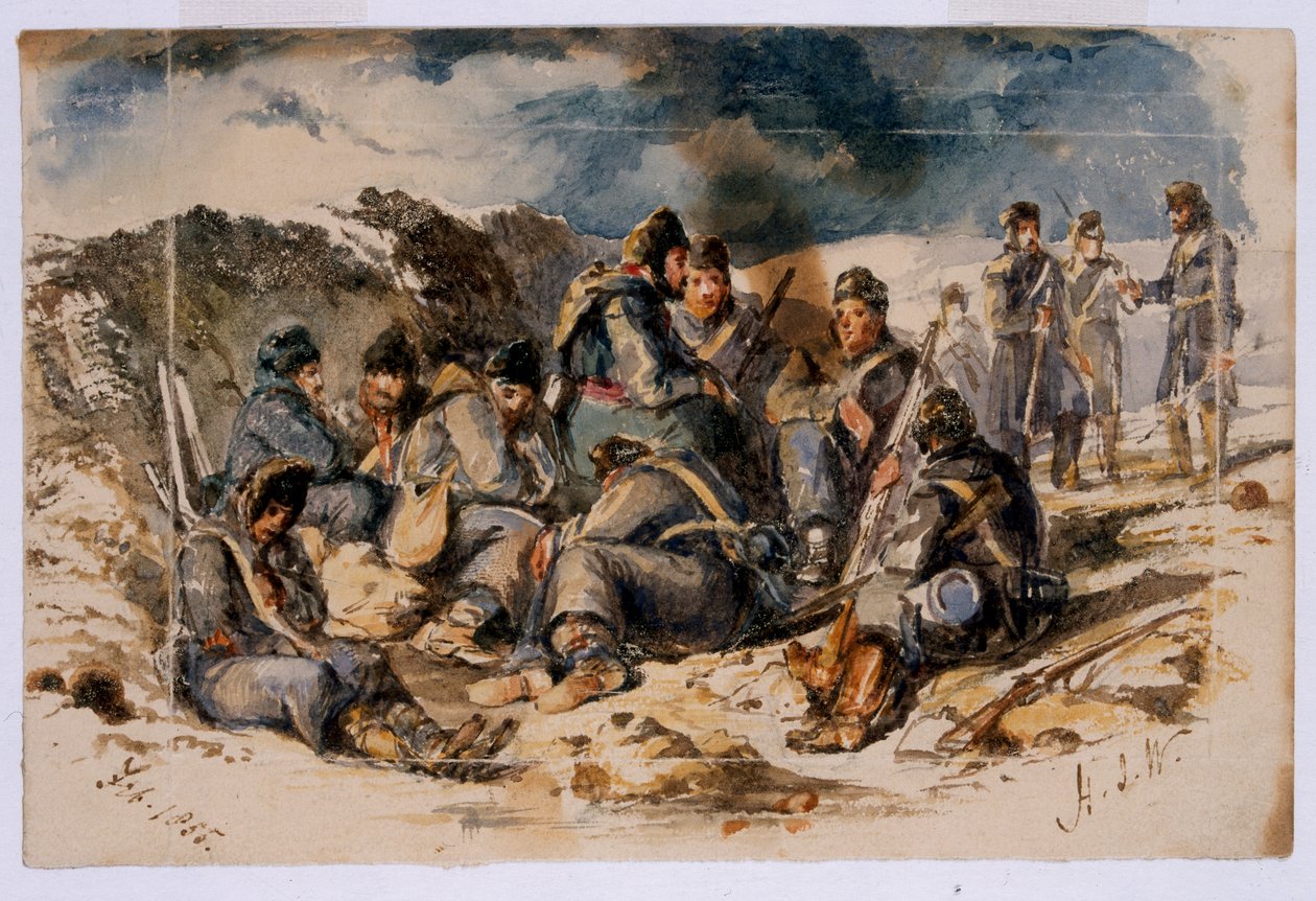 Gece Manzarası, Sivastopol, 1855 by Henry John Wilkinson