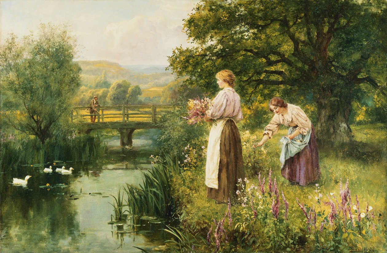 Bahar Çiçeklerinin Toplanması, by Henry John Yeend King