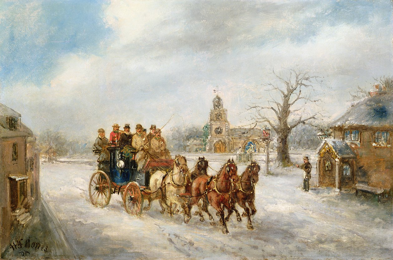Hillingdon yakınlarındaki Uxbridge Coach by Henry Jones