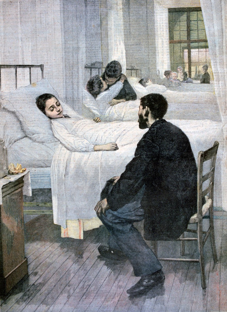 Hastanede Ziyaret Günü, 1893 by Henri Jules Jean Geoffroy