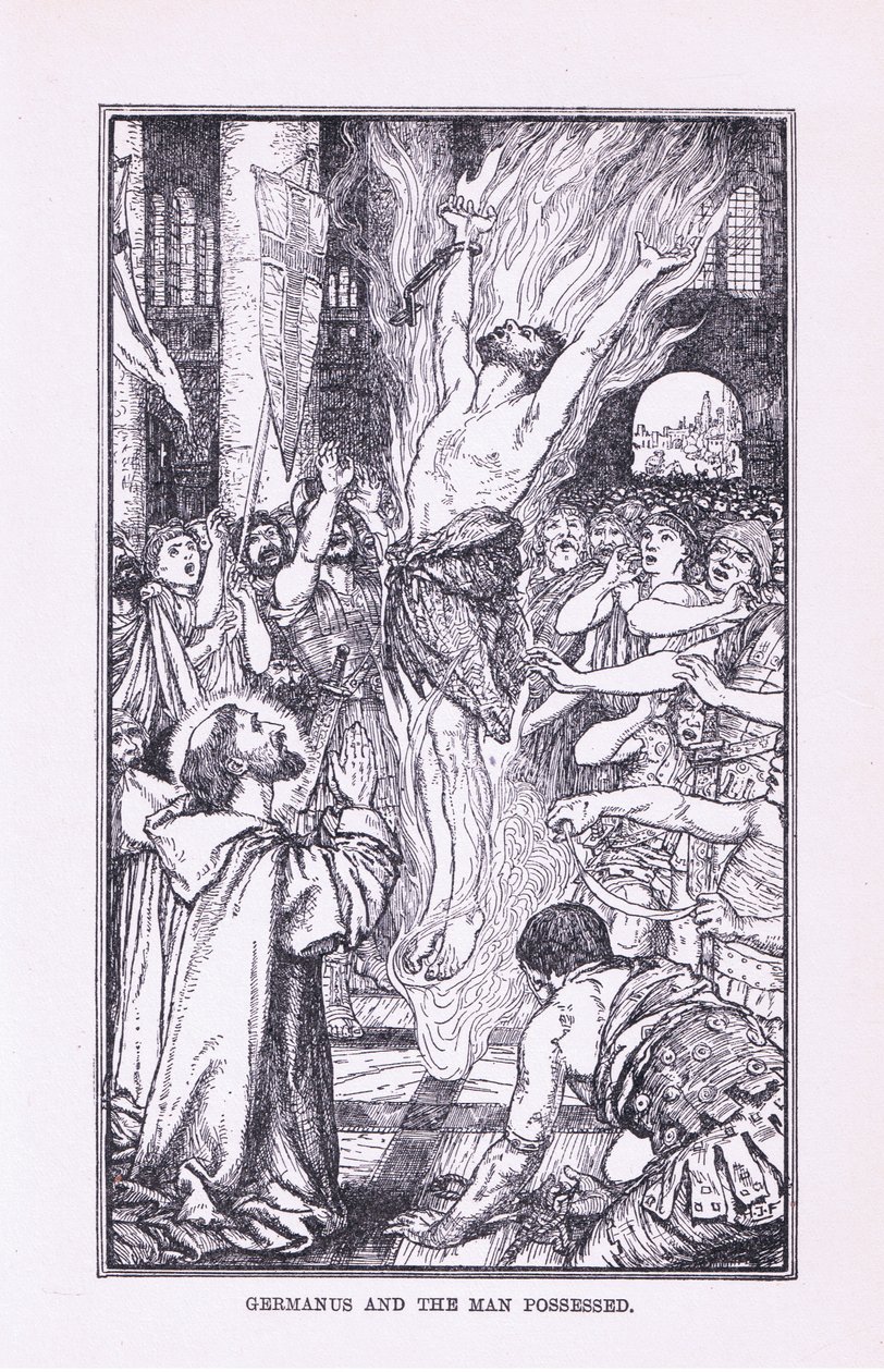 Germanus ve ele geçirilen adam, 1912 by Henry Justice Ford