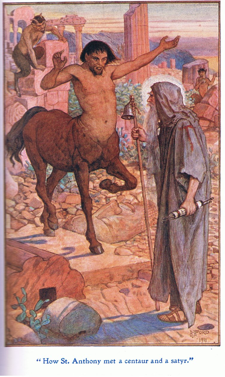Aziz Anthony, bir Centaur ve bir Satyr ile nasıl tanıştı, 1912 by Henry Justice Ford