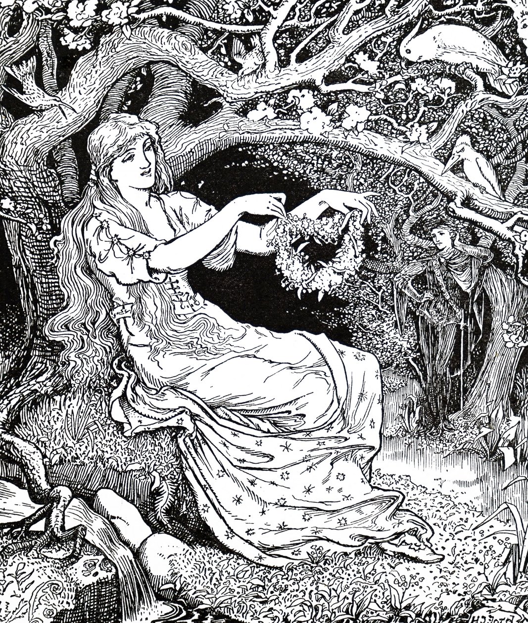 Prenses Narcissus ve Prenses Potentilla by Henry Justice Ford