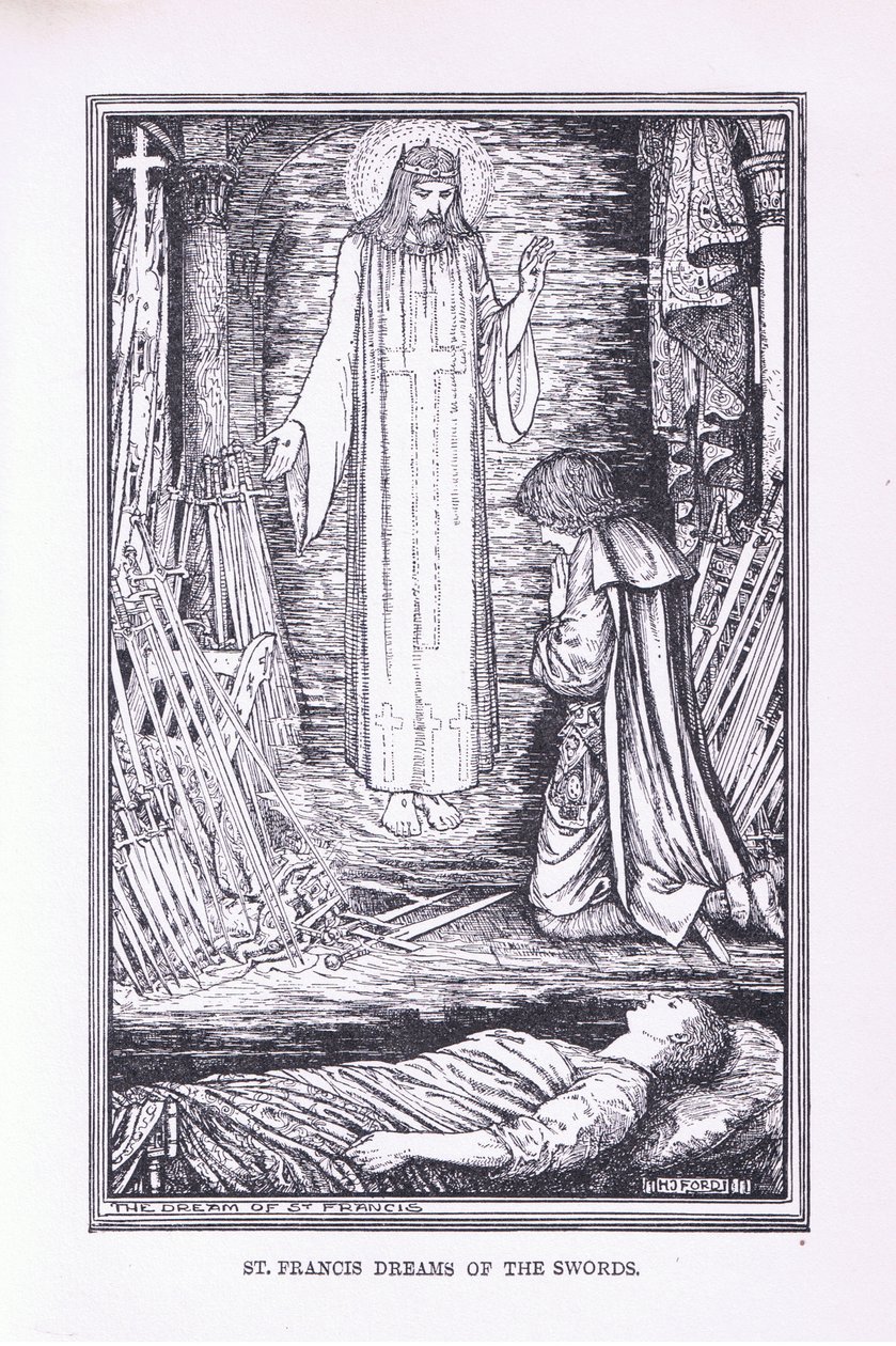Aziz Francis kılıç rüyaları, 1912 by Henry Justice Ford