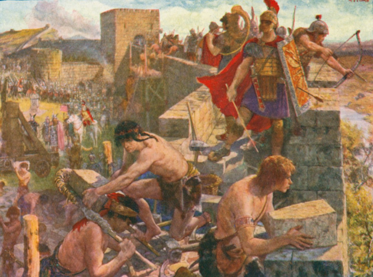 Roma Duvarı (renkli lito) by Henry Justice Ford
