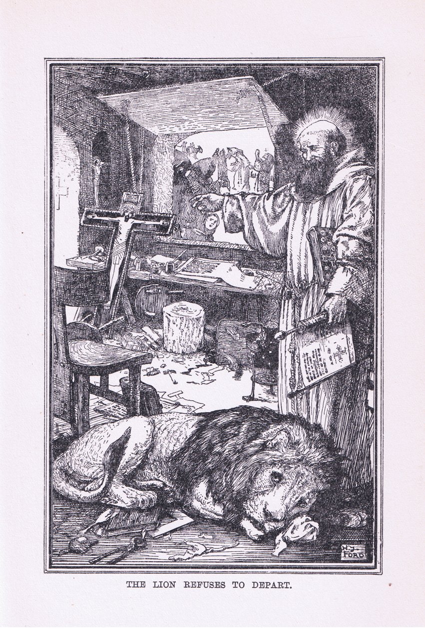 Aslan ayrılmayı reddediyor, 1912 by Henry Justice Ford