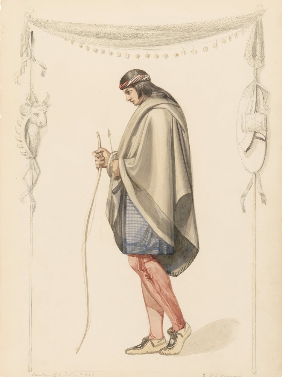 Profildeki Hint Figürü, 1851. by Henry Kirke Brown