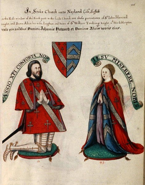 Sir John Howard III ve ikinci eşi Alice Tendring by Henry Lilly