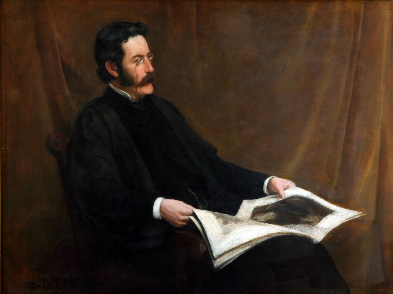 Sir James George Frazer (tuval üzerine yağlı boya) by Henry Macbeth Raeburn