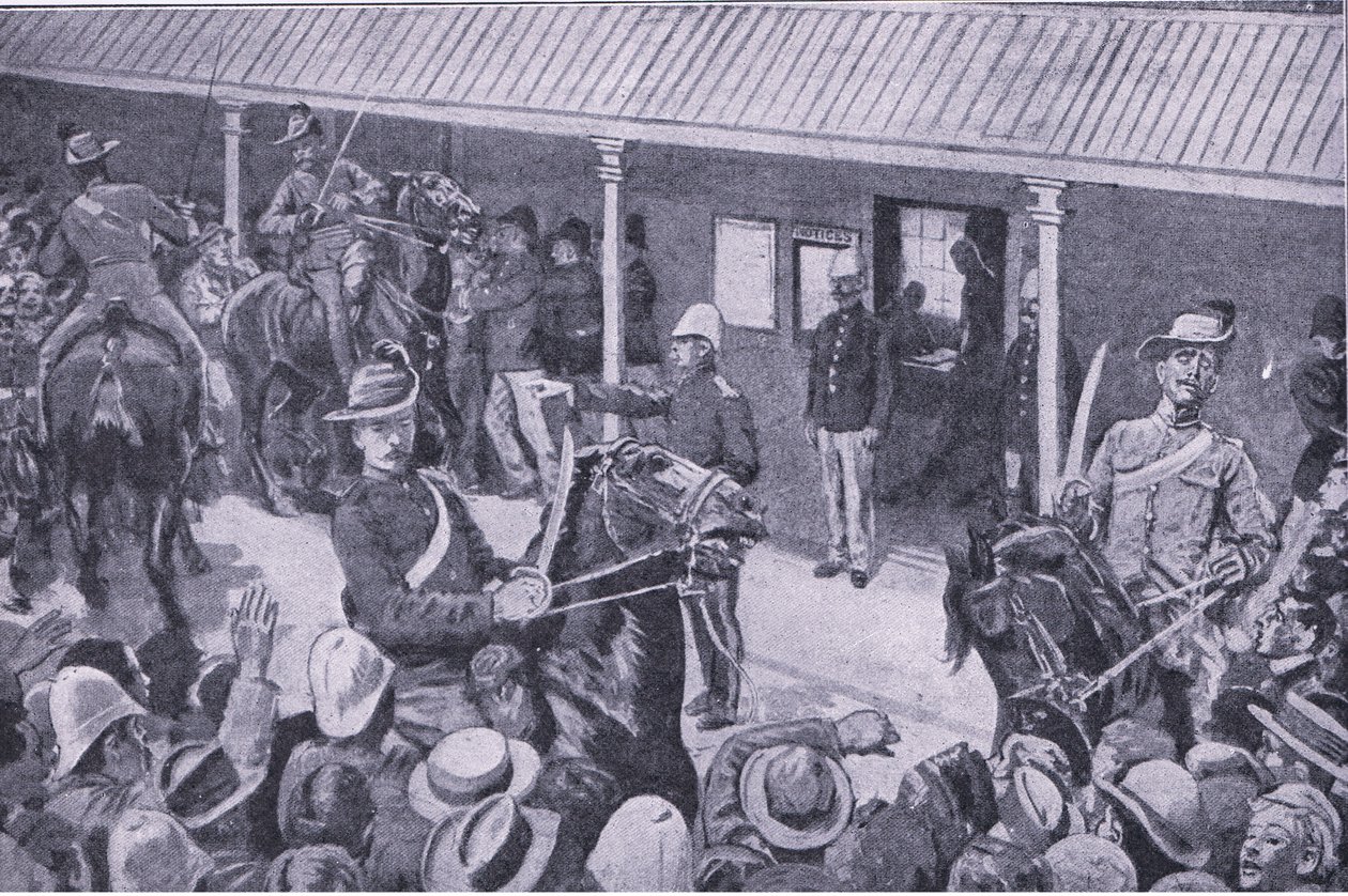 Güney Afrika için sömürge takviyeleri: Harmsworth Brothers Limited tarafından yayınlanan After Pretoria: The Guerilla War