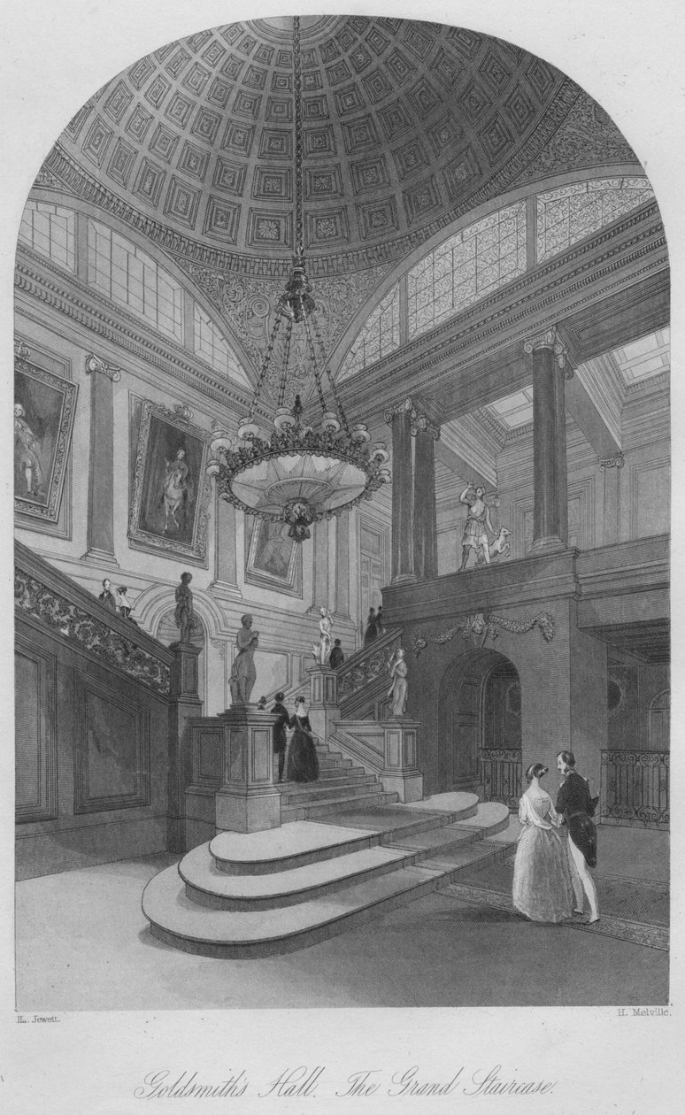 Kuyumcular Salonu. Büyük Merdiven, c1841 by Henry Melville