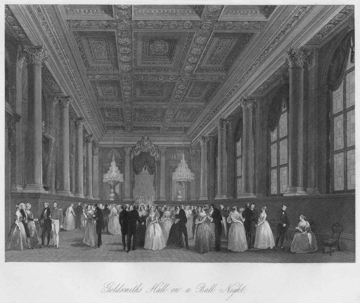 Bir Balo Gecesinde Kuyumcular Salonu, c1841 by Henry Melville