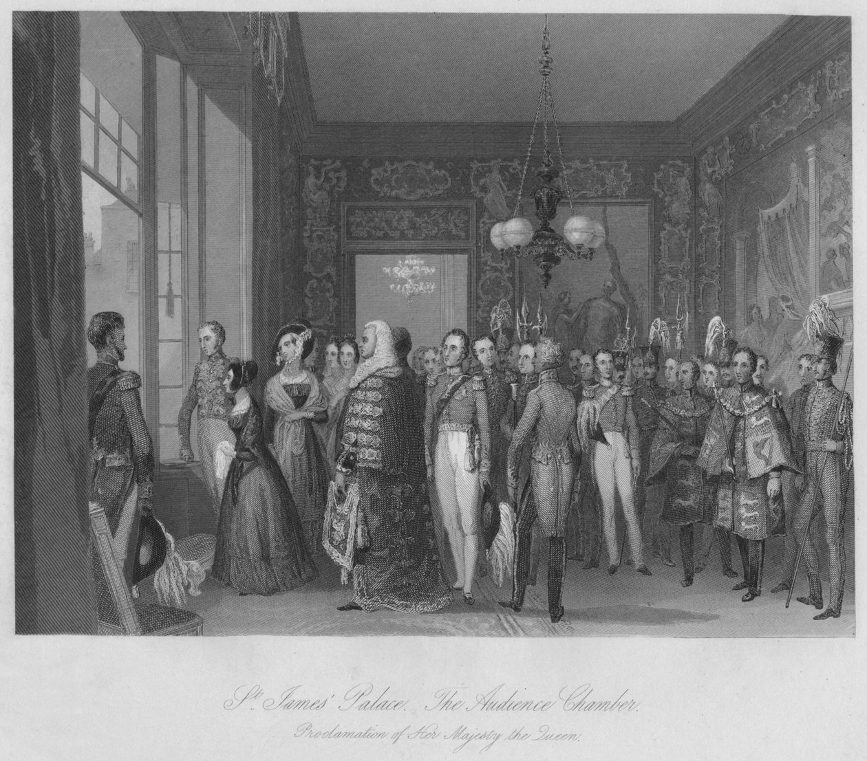Aziz James Sarayı. Seyirci Odası, c1841 by Henry Melville
