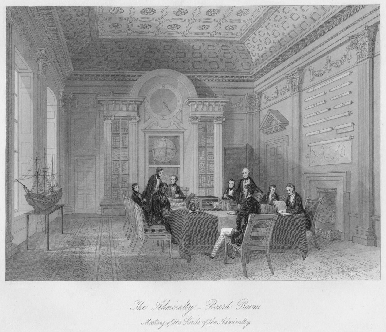 Amirallik. - Toplantı Odası, c1841 by Henry Melville