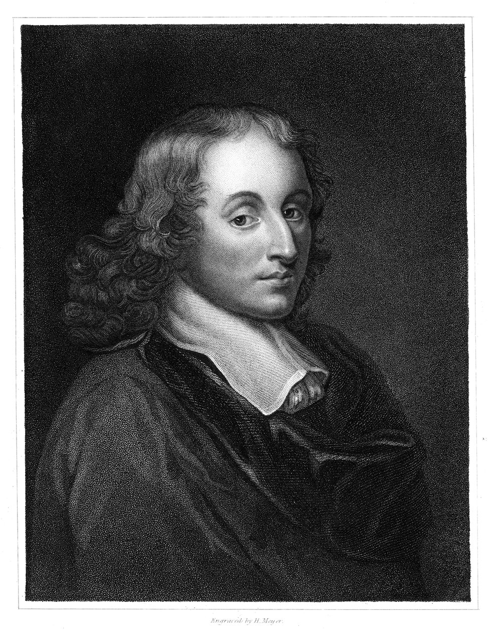 Blaise Pascal, 17. yüzyıl Fransız filozofu, matematikçi, fizikçi ve ilahiyatçı, c1830 by Henry Meyer
